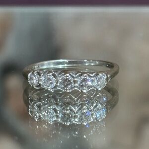 14k gold and natural diamond band